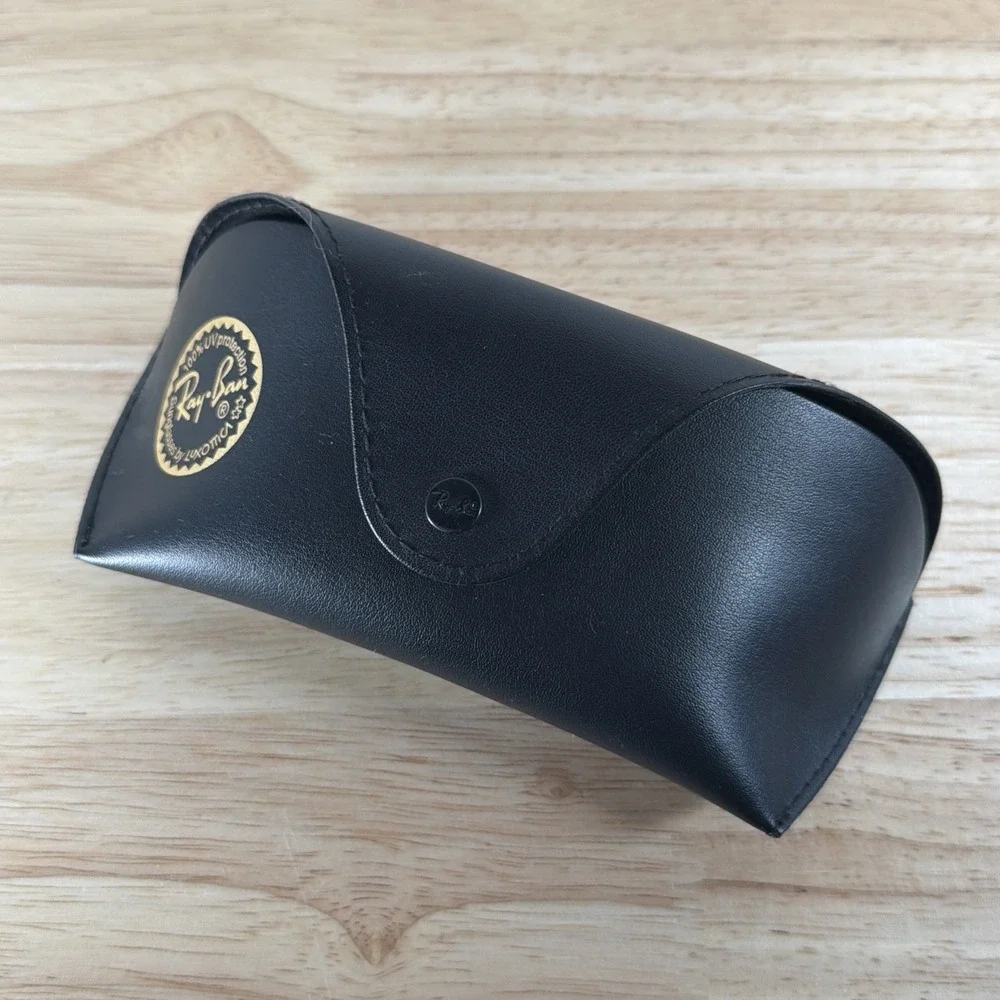 Genuine Ray-Ban Black Semi Hard Sunglasses Case Only Authentic Eyeglasses Medium